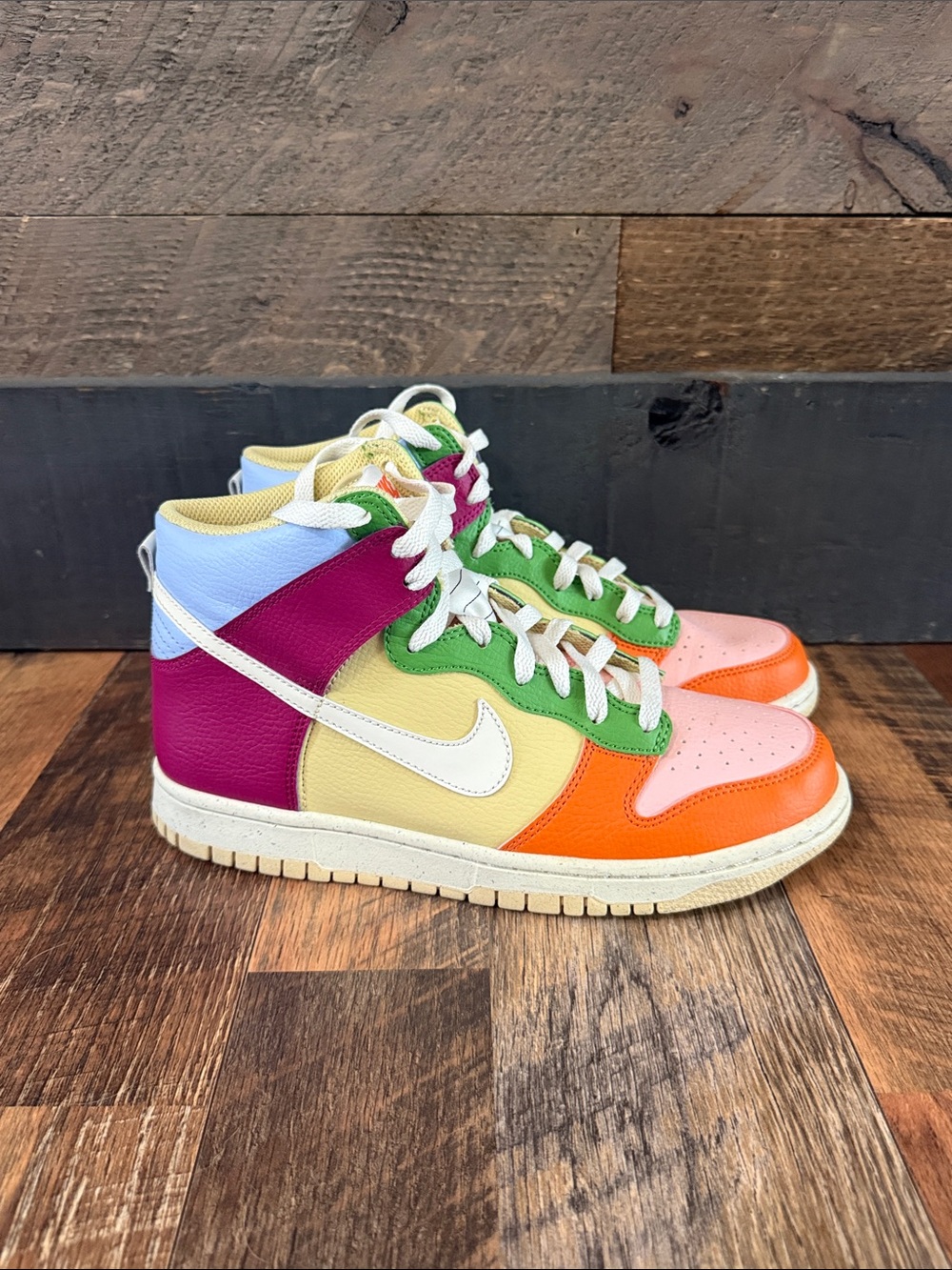 Nike Dunk High Rebel Cashmere Multicolor Sneakers 7Y Women’s 8.5